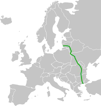 Verlaufskarte der E85