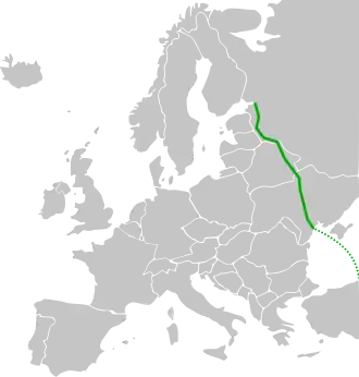 Verlaufskarte der E95