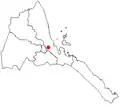 Der Hauptort Ghinda der Subregion Ghindai