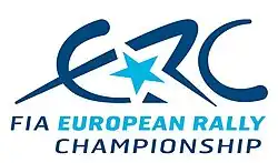 Ehemaliges Logo der FIA European Rallye Championship bis 2021