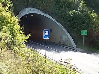 Westportal des Hörschelberg-Tunnels