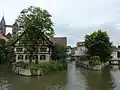 Blick von der St.-Agnes-Brücke flussaufwärts