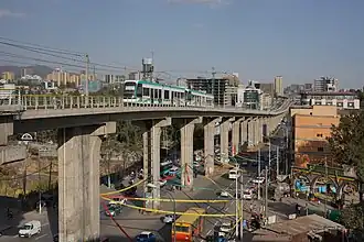 Stadtbahn im Bezirk Lideta