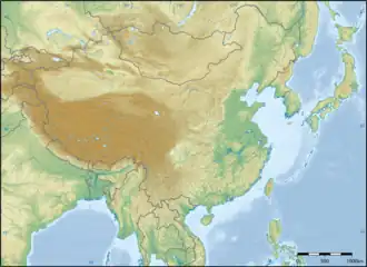 Topografische Karte von Ostasien