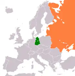 Lage von DDR und Sowjetunion