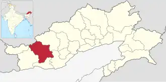 Lagekarte des Distrikts