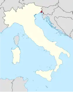 Karte der Kirchenprovinz Görz
