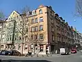 Mietshäuser an der Ecke Orffstraße/Kreutzerstraße