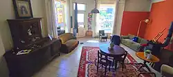 Blick in den sogenannten Eckladen der Kultur-Nische an der Radestraße 1. In diesem Raum befand sich zu DDR-Zeiten ein Konsum.