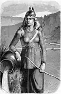 Die Riesin Skadi galt als Mutter Sämings.