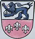 Das Wappen am Feuerwehrhaus