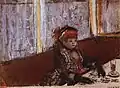 Edgar Degas: Frau in einem Café Privatsammlung