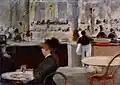 Édouard Manet: Ein Café an der Place du Théâtre-Français, 1881, Burrell Collection