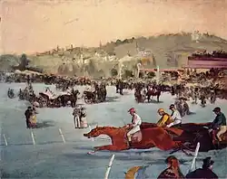 Rennen im Bois de Boulogne, Édouard Manet, 1872