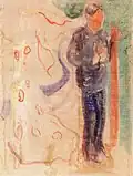 Loslösung (1906/07), Tempera auf Leinwand, 100 × 75,5 cm, Munch-Museum Oslo