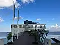 Das Eemshotel, ein im Meer erbautes Hotel