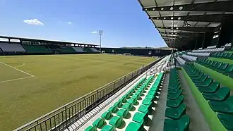 Blick in die Arena Egnatia im Mai 2025