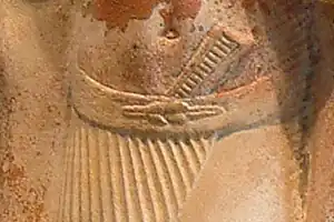 Detail einer altägyptischen Statue um 2350 v.&nbsp;Chr.