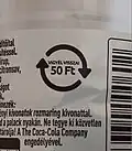 Einwegpfand (50 Forint), Symbol mit zwei Pfeilen, die einen Kreis bilden