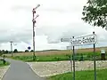 Bahnrelikte am ehemaligen Haltepunkt Schullwitz-Eschdorf