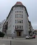 Eingangsseite der ehemaligen Städtischen Badeanstalt