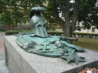 Augustin Ehrensvärds Grab auf Suomenlinna, Johan Tobias Sergel, ca. 1772