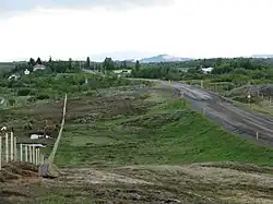 Der Borgarfjarðarvegur bei Eiðar