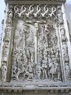 Astwerk im Gesprenge des Pappenheimer Altars im Dom zu Eichstätt aus Jura-Marmor