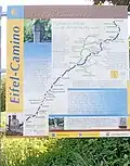 Startpunkt des Eifel-Camino am Ort des ehemaligen Rhein-Fischerdörfchens Fornich