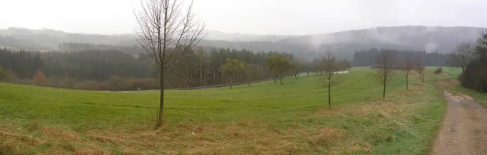 Typische Südeifel-Landschaft nahe Speicher bei Bitburg