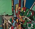Eiland, Acryl/Collage auf Holz, 91 × 71 cm, 1971