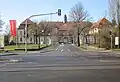 Delitzscher Straße, Zufahrt zum Klinikum St. Georg