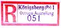 R-Briefzettel des OSTROPA-Sonderpostamtes