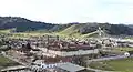 Kloster Einsiedeln und Dorf und Schanzen Einsiedeln