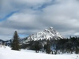 Der winterliche Einstein von Westen