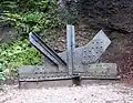 Bauteil der alten Argentobelbrücke