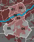 Einteilung in Quartiere