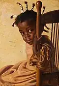 Porträt eines Mädchens mit Schleife im Haar, 1899