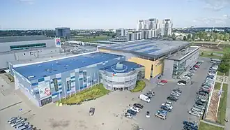 Außenansicht der Olympia-Sportzentrum Riga