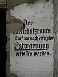 Ehemaliger Luftschutzraum im Keller der Elisabethhalle