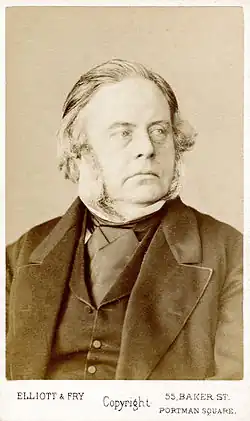 Carte de visite von John Bright und Stahlstich zur Massenvervielfältigung