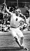 Elmer Niklander (Foto: 1912) – Olympiasieger im Diskuswurf – Rang&nbsp;acht / 9,290&nbsp;m