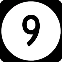 Straßenschild der Delaware State Route 9