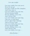 Kitsch „Love me tender“ von Elvis Presley