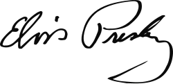 Elvis Presleys Unterschrift
