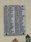 Gedenktafel für die Opfer des 2. Weltkriegs