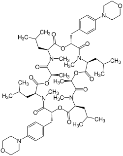 Strukturformel von Emodepsid