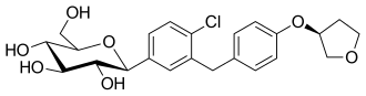 Strukturformel von Empagliflozin