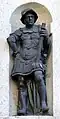 Tonfigur aus der Serie der Kaiser an der Hofburg in Brixen: Graf Rother