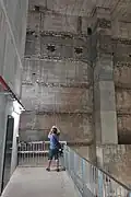 Innenansicht, Blick auf Außenwand